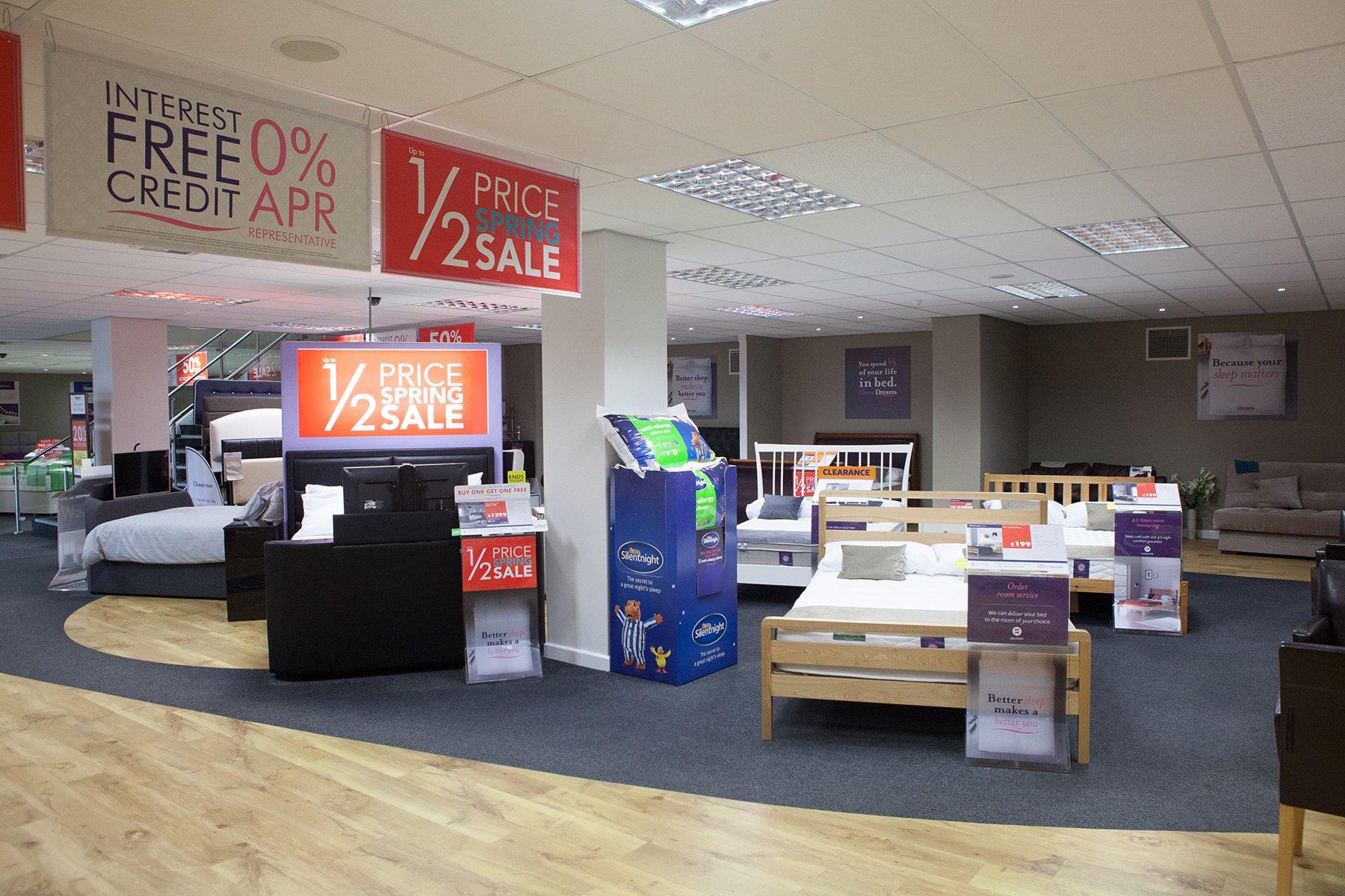 Dreams Store in Isle of Wight Beds, Mattresses & Furniture Dreams